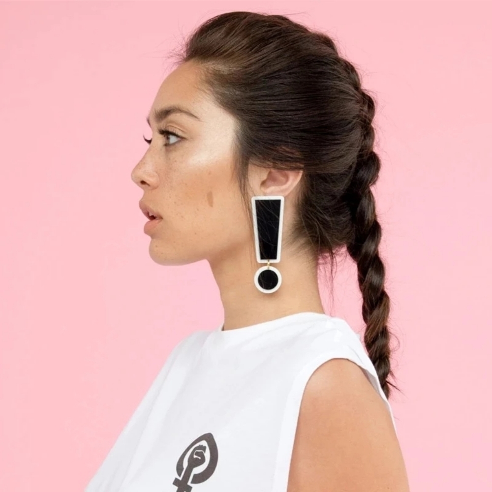 Super Large Exclamation Point Drop Earring‼️